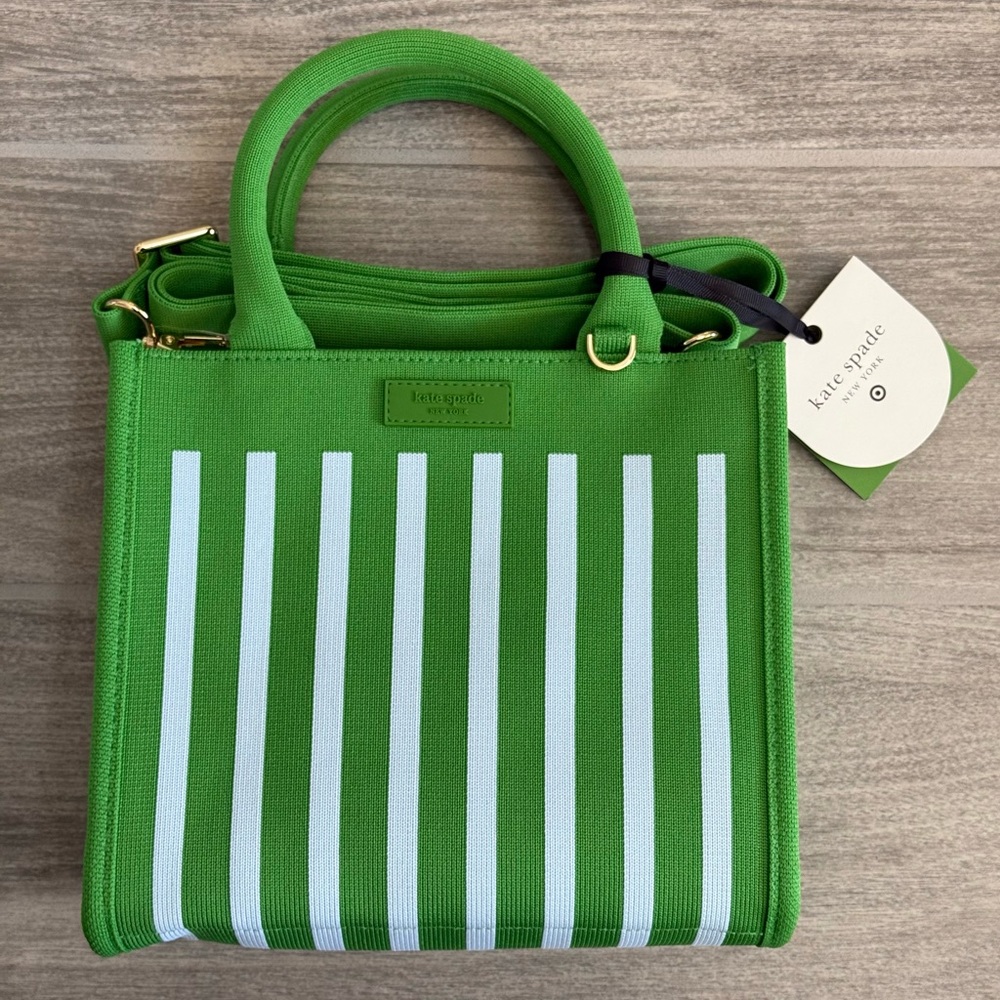 NWT Stripe Knit Crossbody Bag - kate spade new york x Target Green/Blue